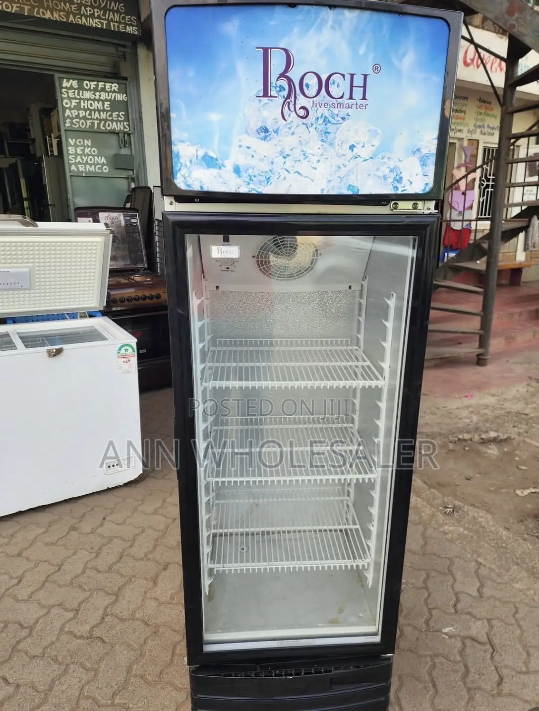 Roch 229L Vertical Showcase Single Glass Door