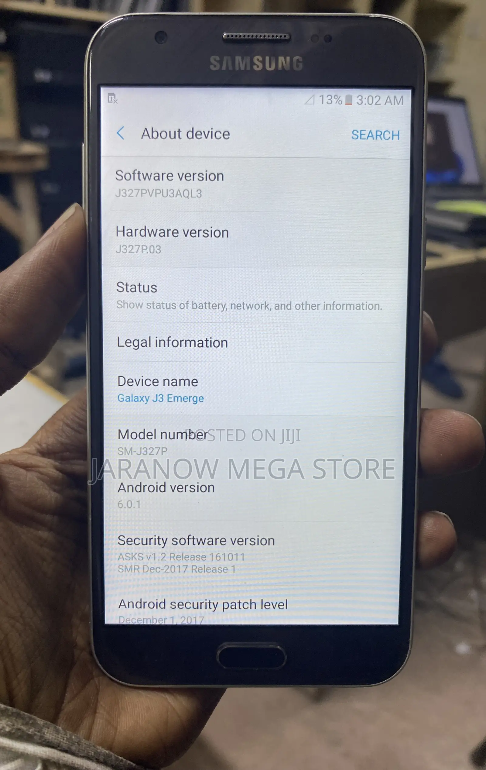 Samsung Galaxy J3 Emerge 16 GB Silver