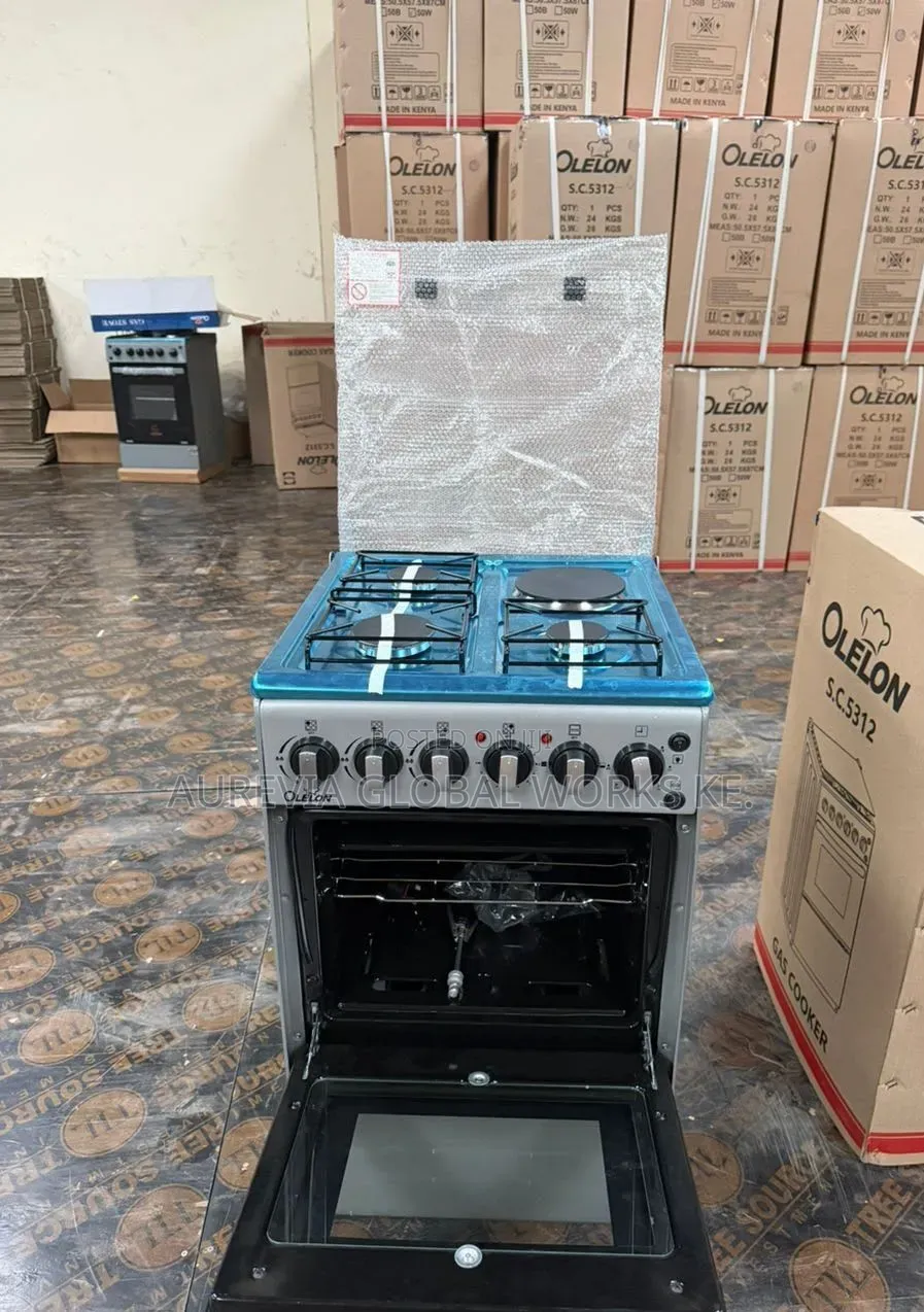 Olelon 50×55cm Standing Cooker – Silver