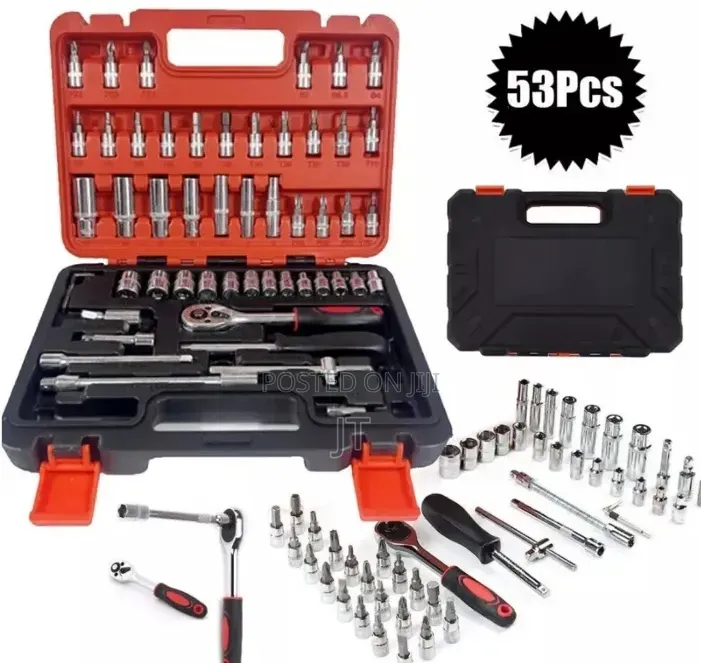 1/4" 53pc Dr Socket Spanners Tool Box Set