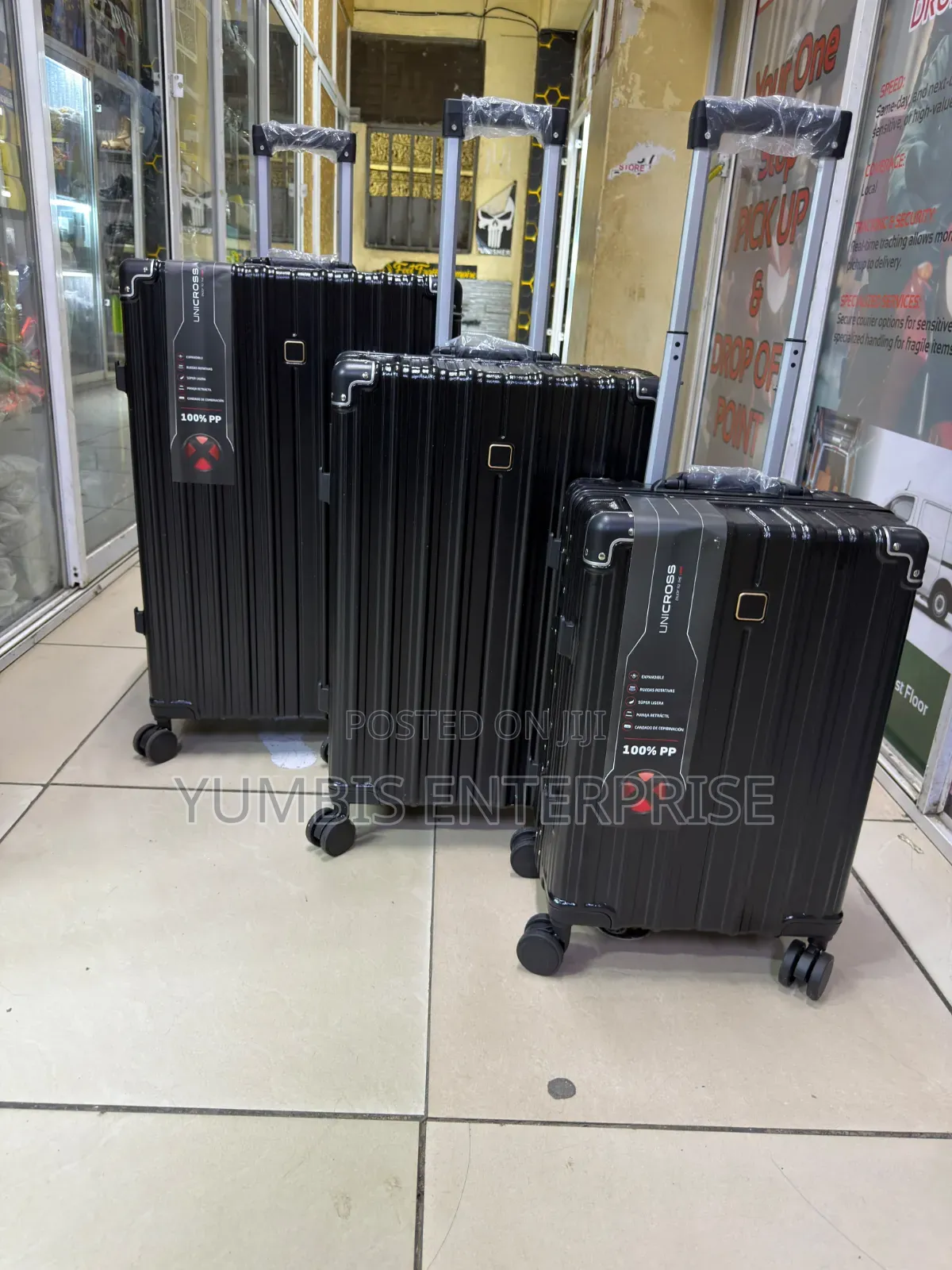 Black Aluminium Quality Zipless Suitcase Set of 3 at 