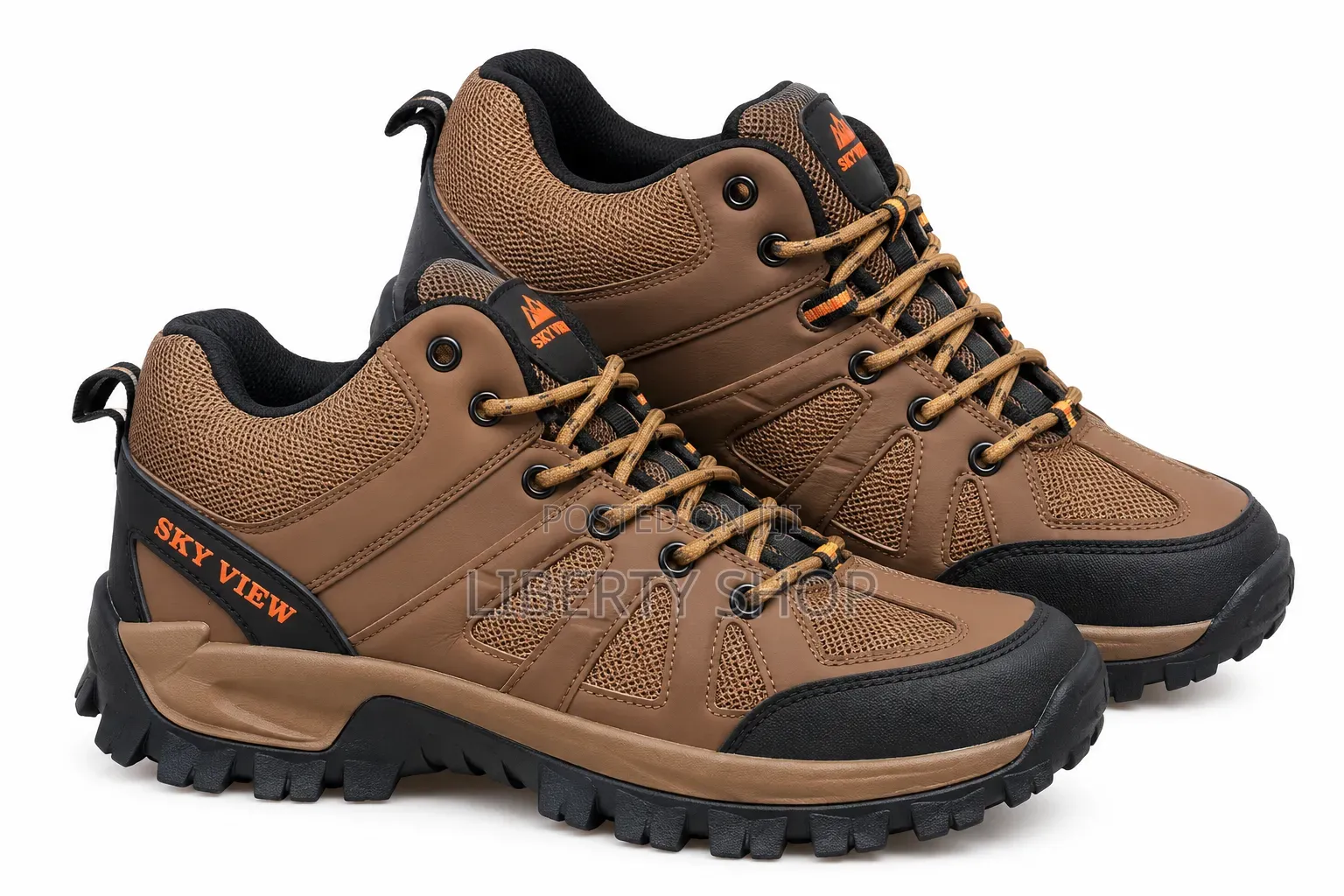 Skyview Dark Brown Hiking Boots – Outdoor Walking and Trekking Boots