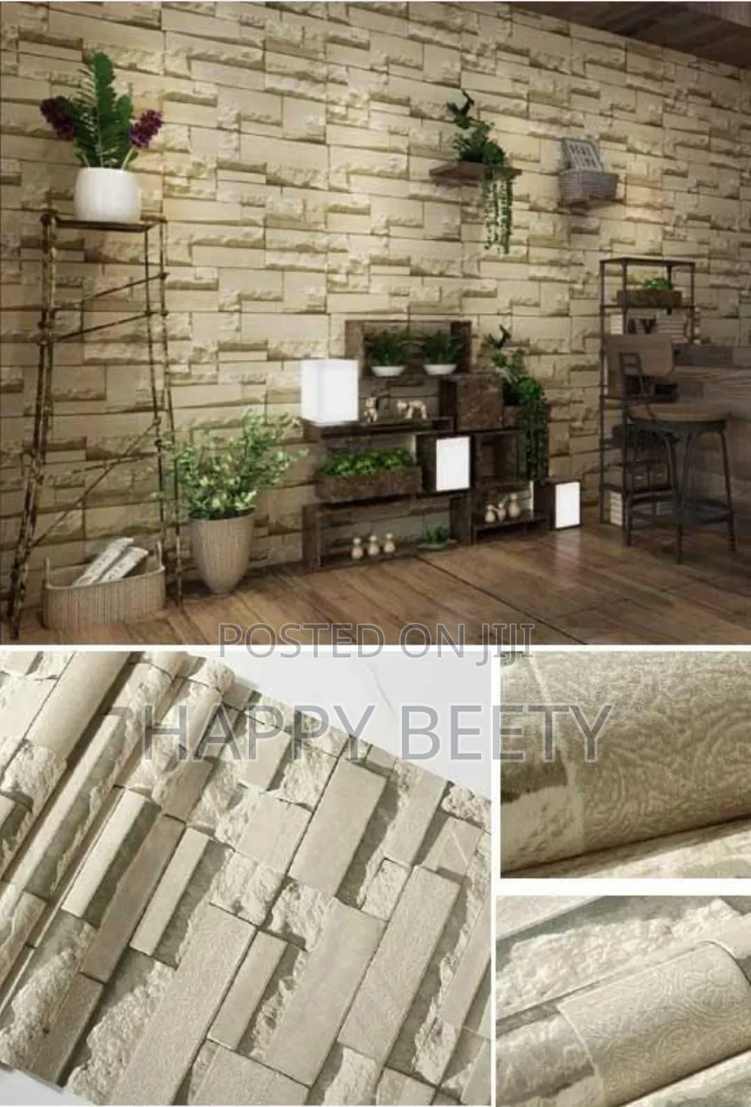 Brick Wallpaper Available in Different Colours