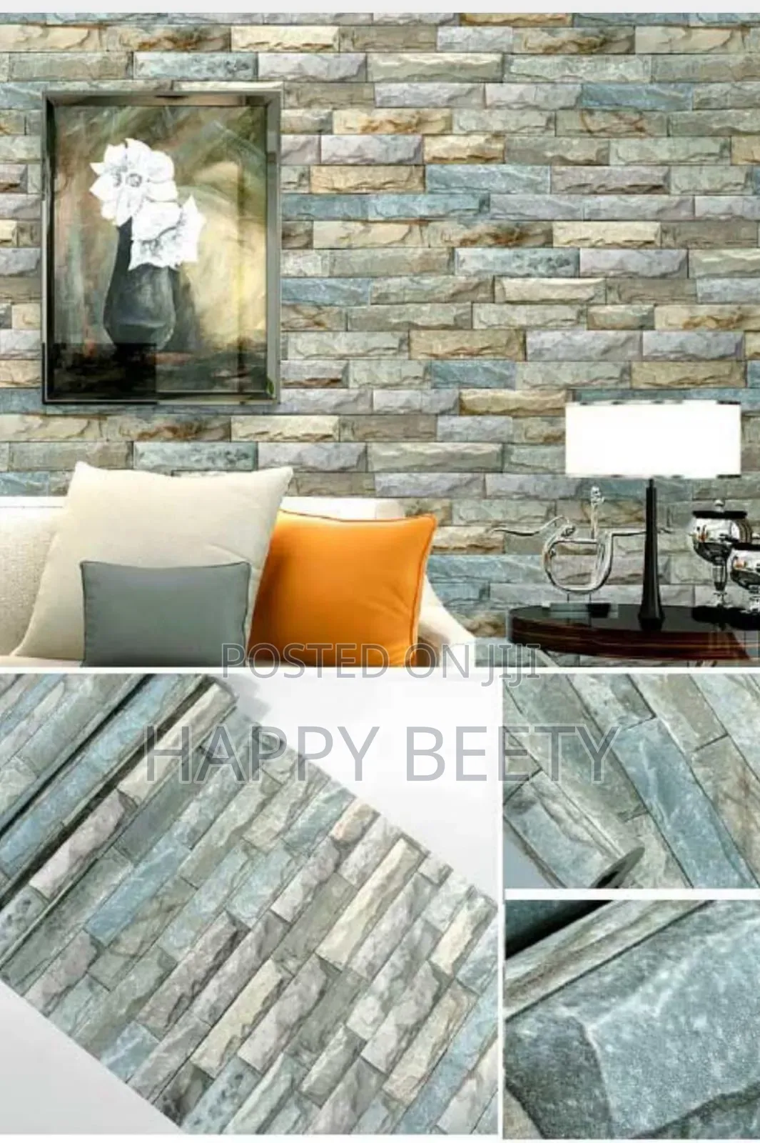 Brick Wallpaper Available in Different Colours