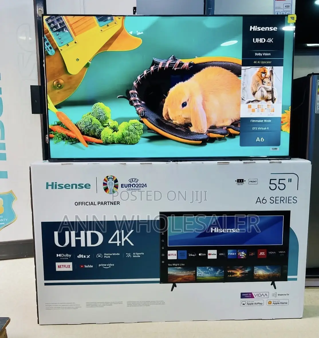 Hisense 55"Inch, A6 Series, 55A6, Frameless, UHD 4K, Smart TV