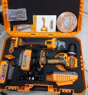 Rechargeable Angle Grinder/Drill Combo Kitp
