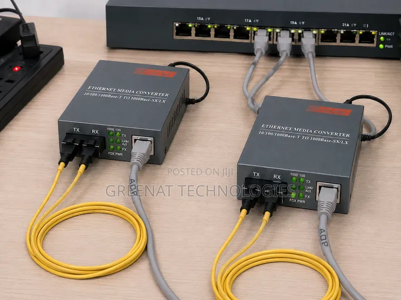 1000Mbps Single-Mode Fibre Optic Ethernet Media Converter – Pair