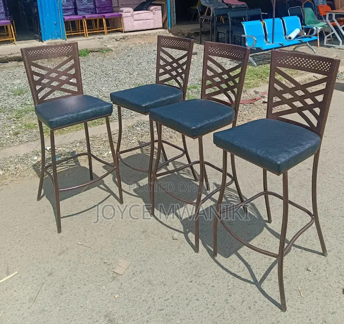 Copper Coated Frame Bar Chairs