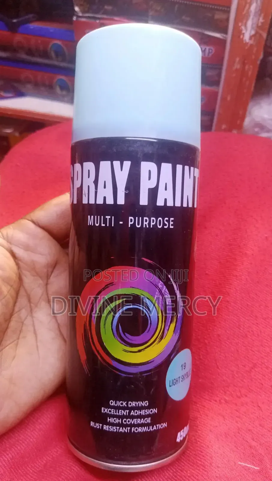 Spray Paint Blue, Yellow Green Pain Colour