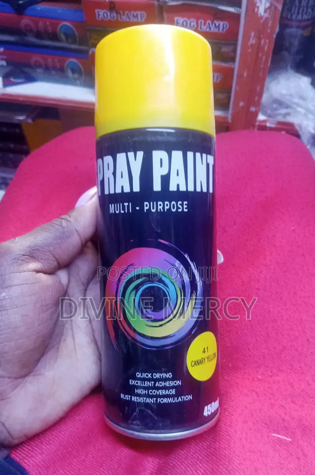 Spray Paint Blue, Yellow Green Pain Colour