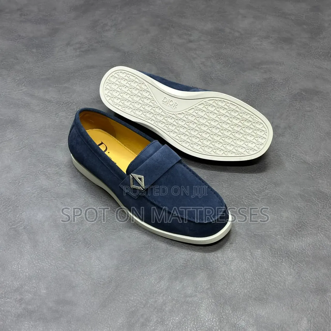 New Arrivals! Dior Suede Loafers. Navy Blue/Black/Pine Green/Brown