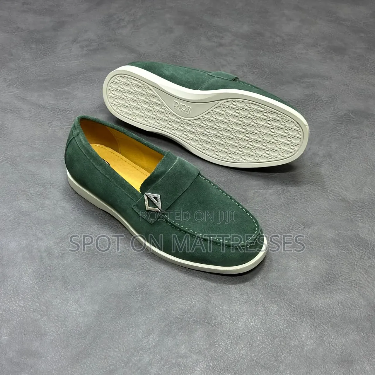 New Arrivals! Dior Suede Loafers. Navy Blue/Black/Pine Green/Brown