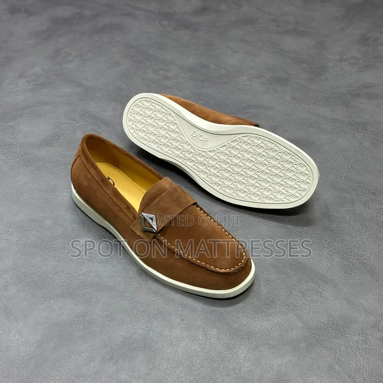 New Arrivals! Dior Suede Loafers. Navy Blue/Black/Pine Green/Brown