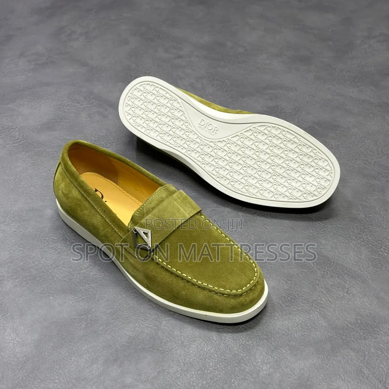 New Arrivals! Dior Suede Loafers. Navy Blue/Black/Pine Green/Brown