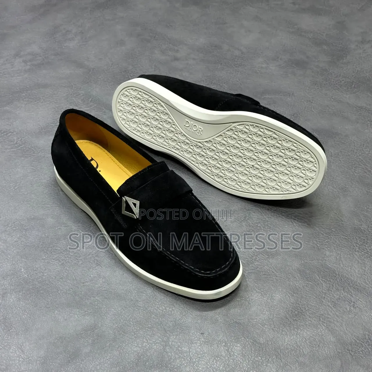New Arrivals! Dior Suede Loafers. Navy Blue/Black/Pine Green/Brown