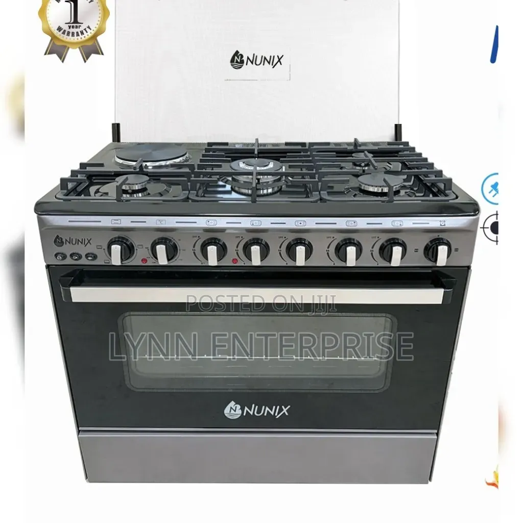 60*90 Nunix Cooker 4+1 :1 Hot Plate ,Wokburner With 4 Gas