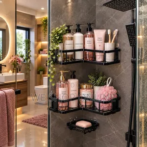 3pcs Corner Bathroom Shelf Set