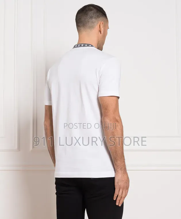 Dolce & Gabbana Cotton Round-Neck T-Shirt With Dg Embroidery White