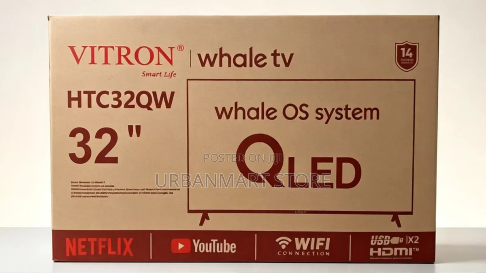 Vitron 32 Inch Whale OS QLED Television