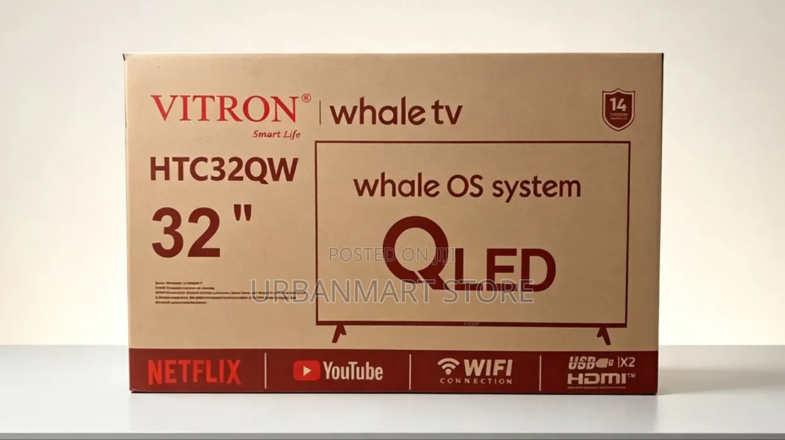 Vitron 32 Inch Whale OS QLED Television