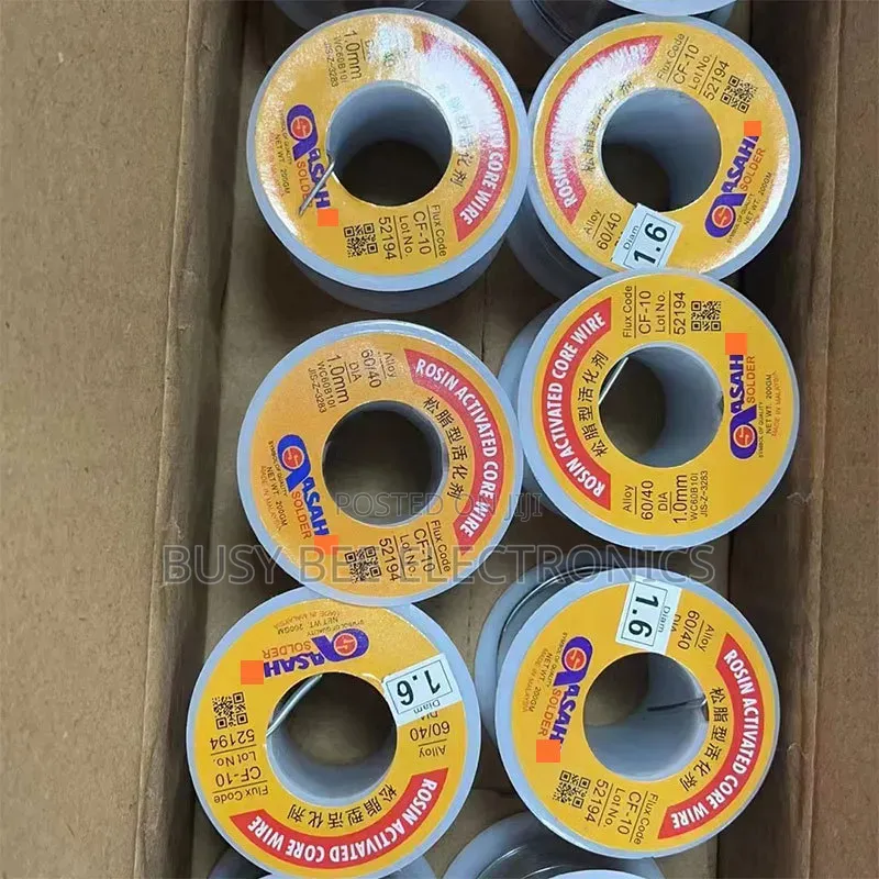 High Purity 0.8mm 1.0mm 1.6mm Sn60 Rosin Core Tin Wire