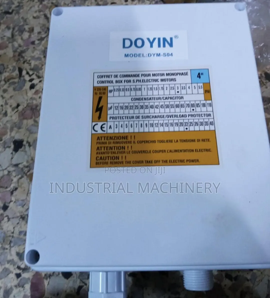 Single Phase Control Box 2hp