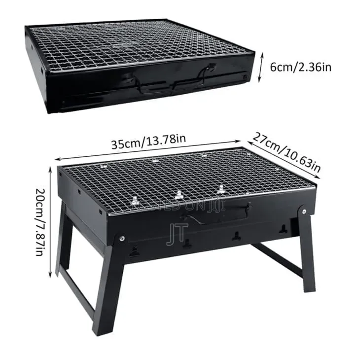 Foldable Portable Barbecue Charcoal Grill (Size 35cm*27cm *20cm)