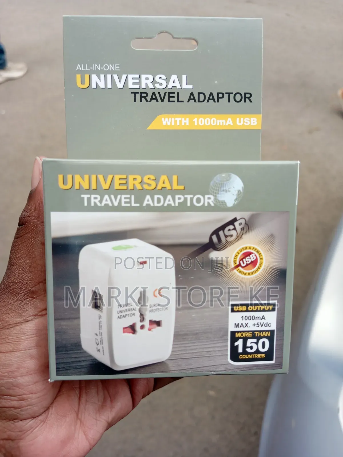 Universal Travelling Adapter With Two USB Charging Port