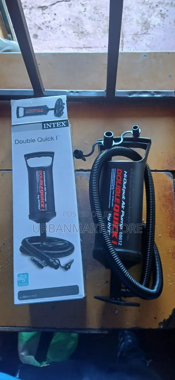 Intex Manual Air Pump Inflates Mattresses, Seats