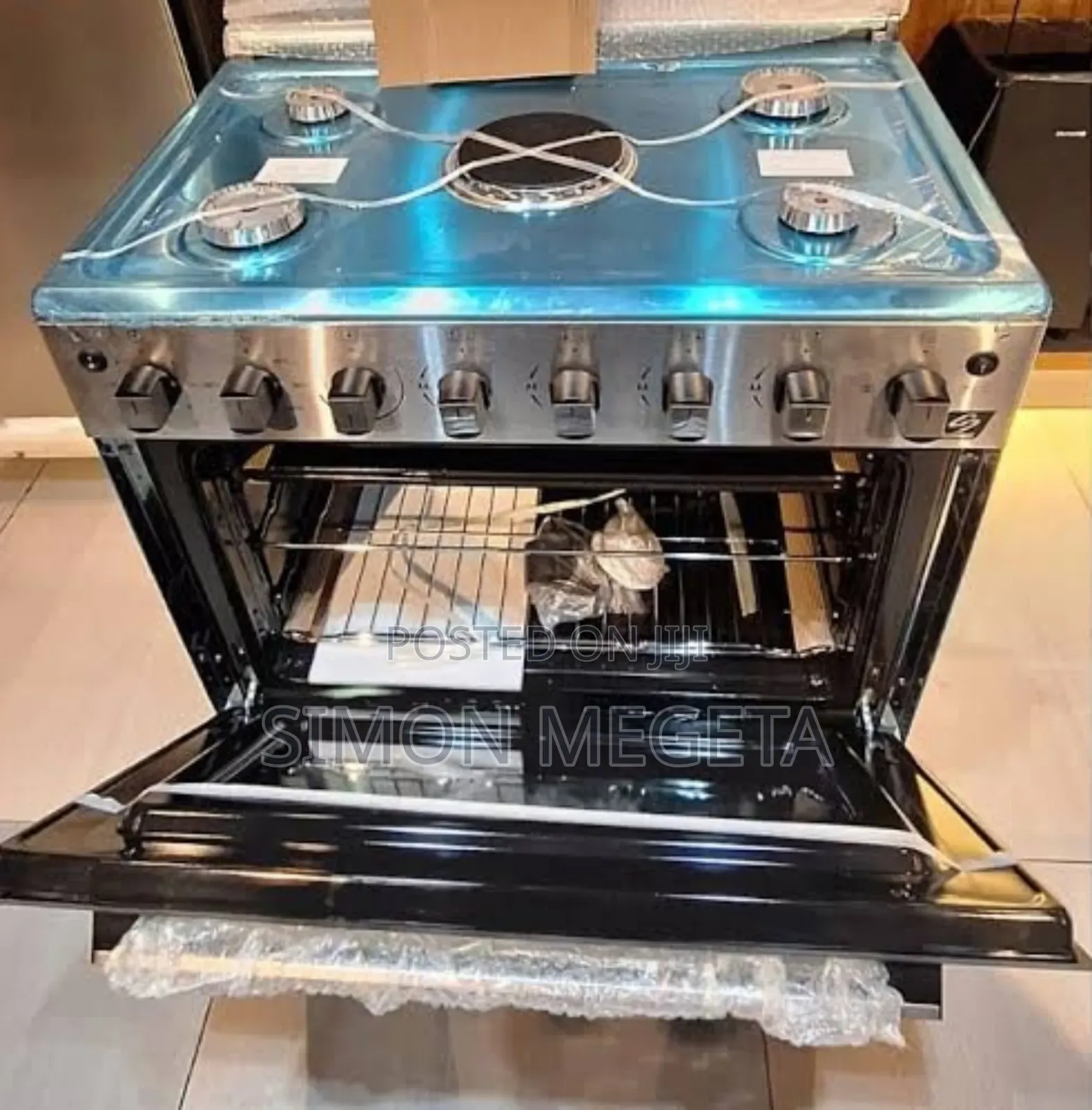 60*90 STARWORTH 4+1stainless Steel COOKER With Electric Oven Electric