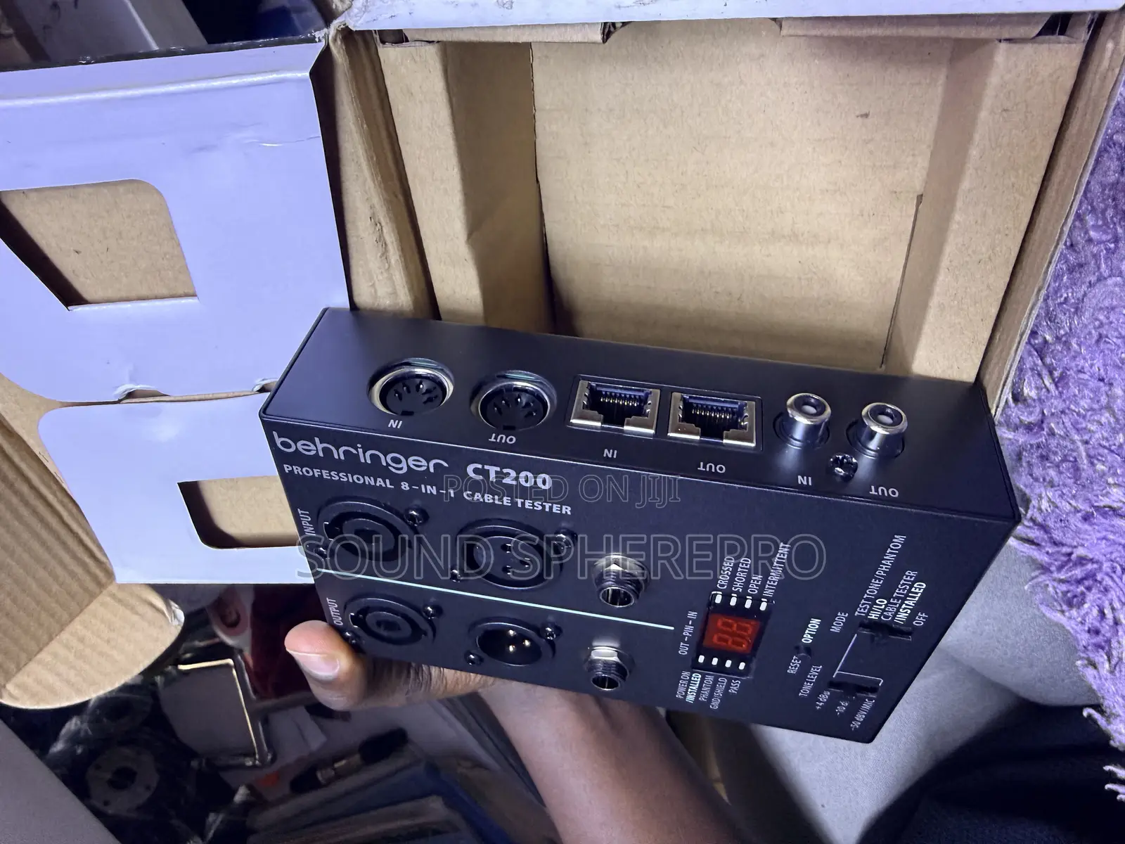 Behringer CT200 Microprocessor-Contro 8in1 Cable Tester