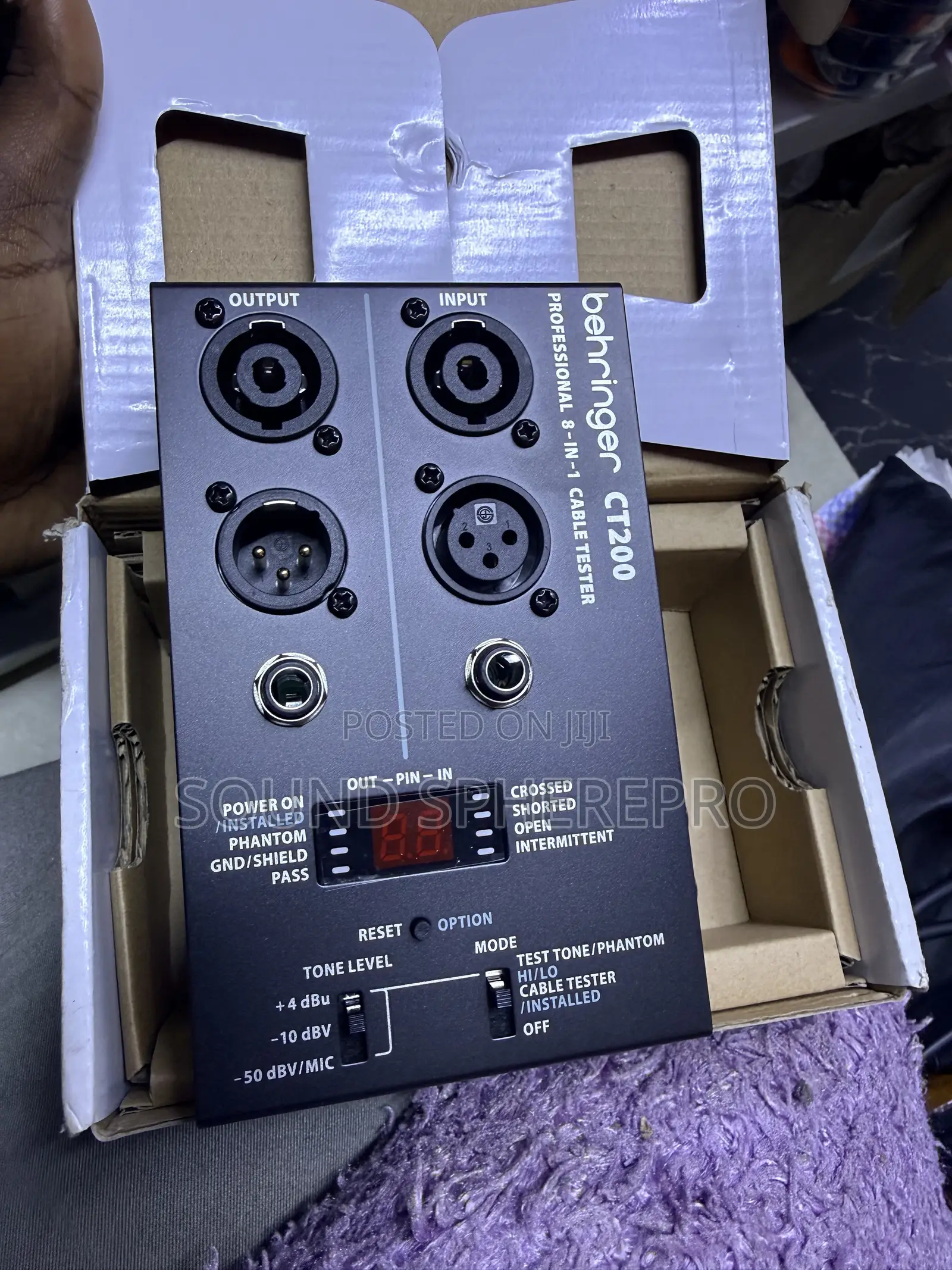 Behringer CT200 Microprocessor-Contro 8in1 Cable Tester