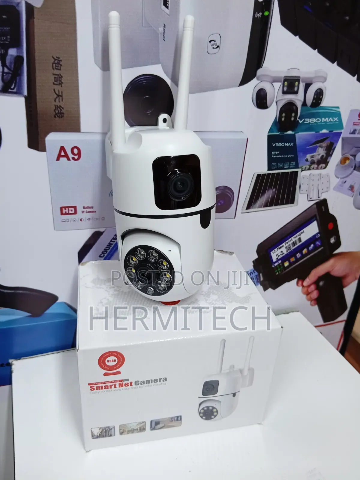 Wall-Mounted V380 Dual Lens CCTV for Smart Property Monitoring