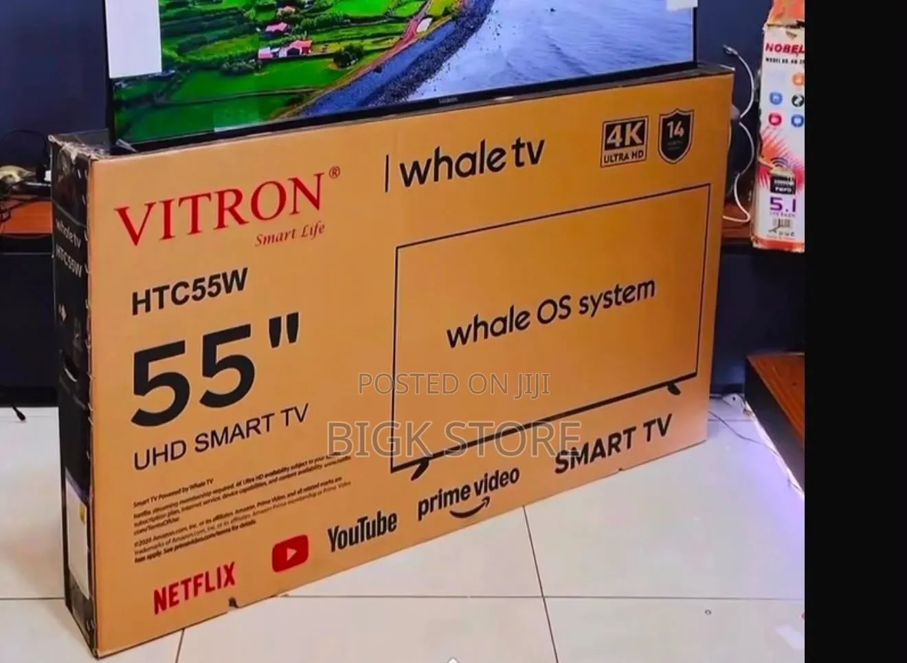 Vitron 55” Whale UHD Smart TV, 4k