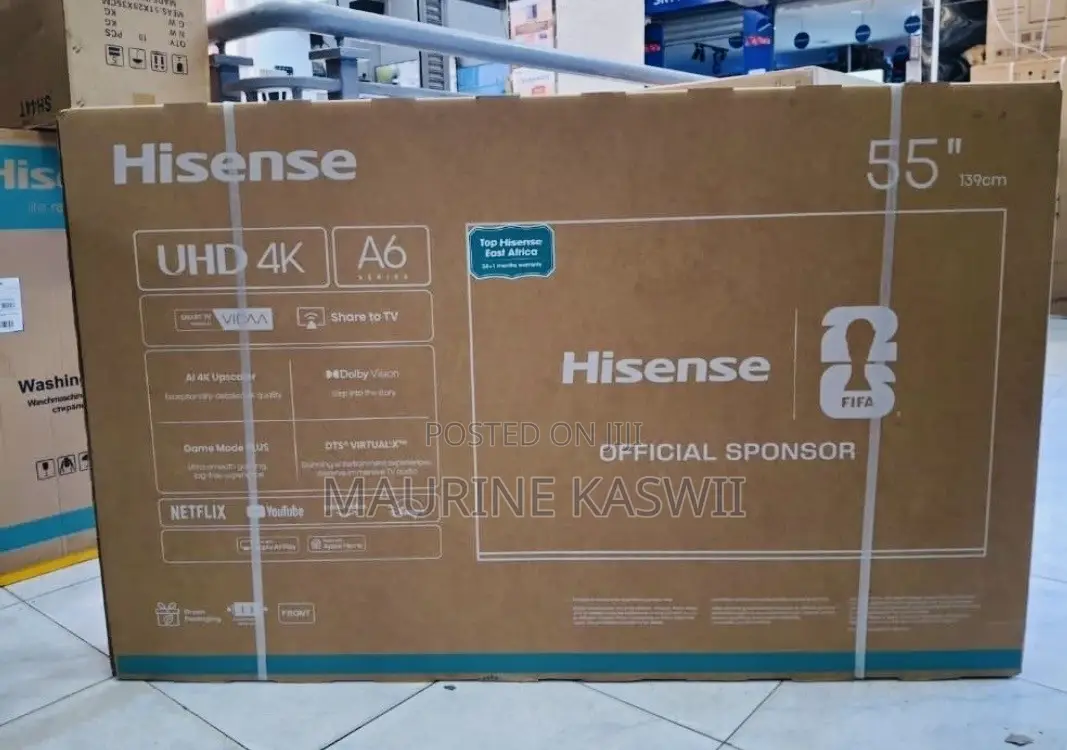 Hisense 55 4k UHD Smart -55a6q(2026)