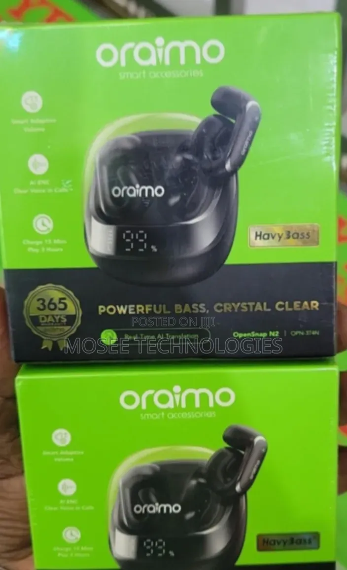 Oraimo OpenSnap N2 OPN-374N Open-Ear Wireless Earbuds