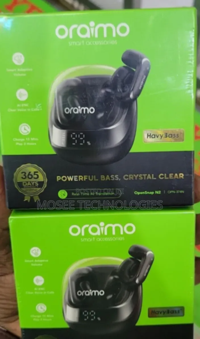 Oraimo OpenSnap N2 Deep Bass Bluetooth Earbuds