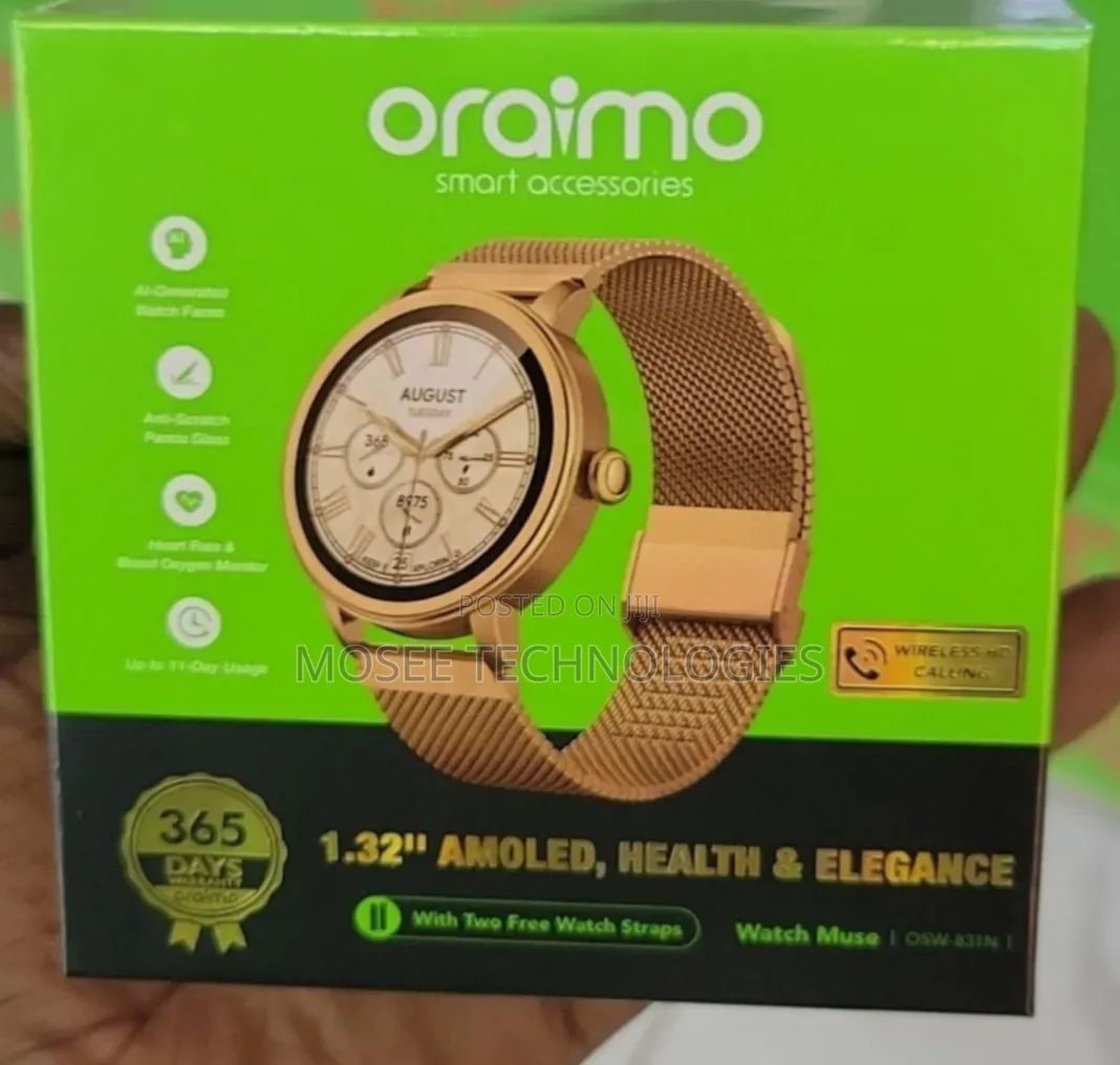 Oraimo Watch Muse 1.32” AMOLED Fitness Watch