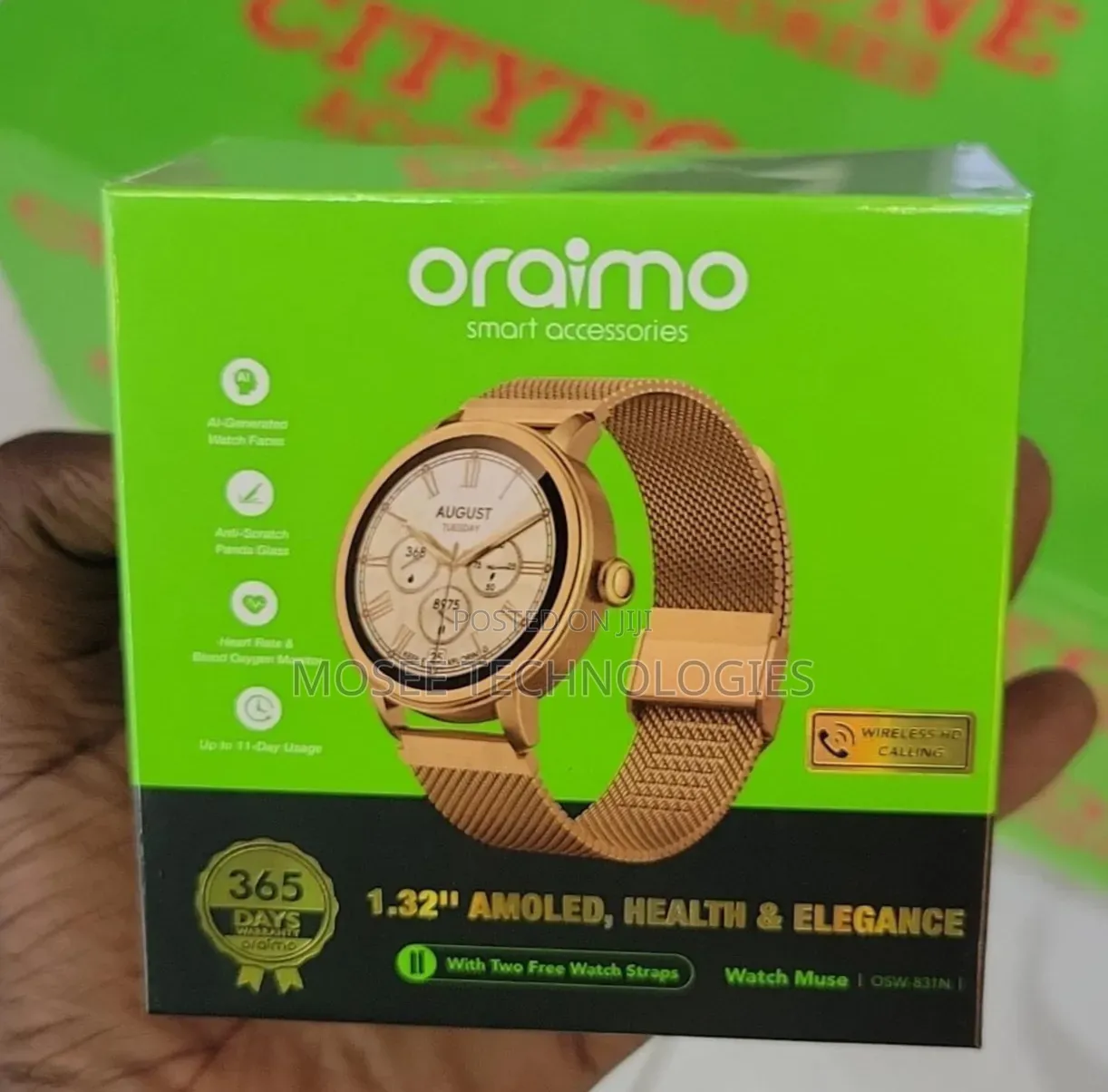 Oraimo Watch Muse OSW-831N Premium Smartwatch