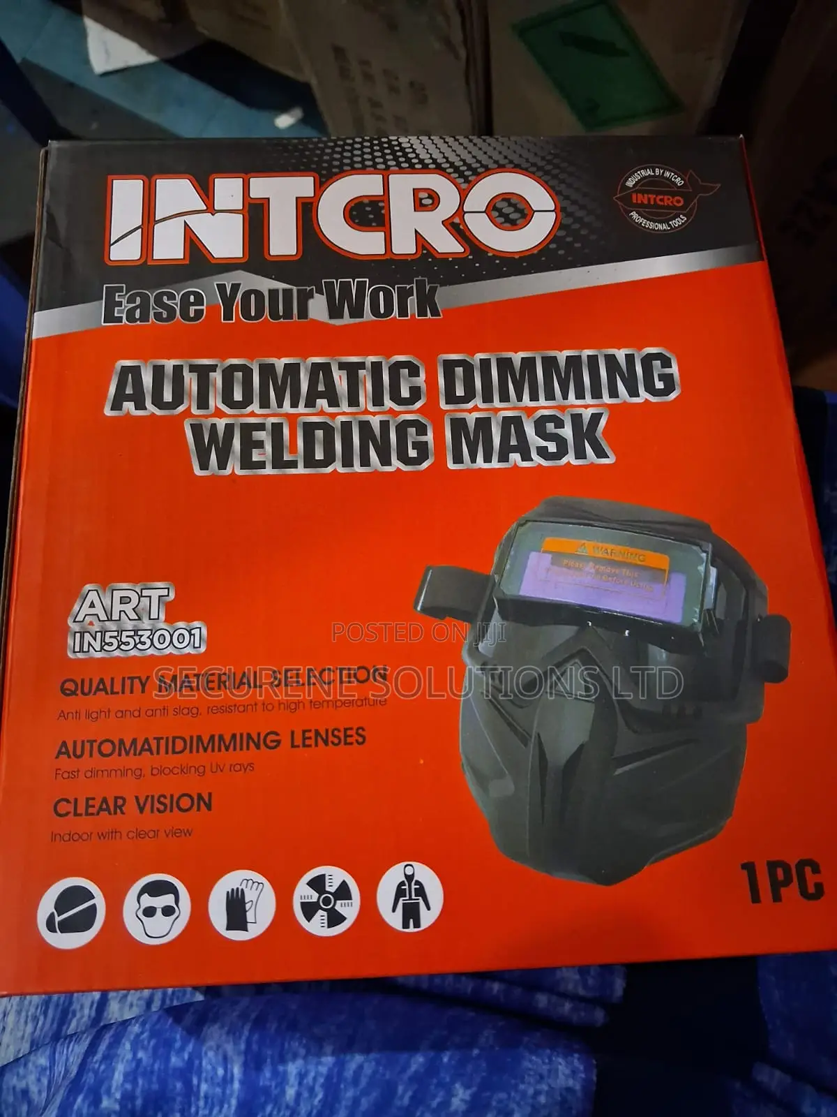 Intcro Automatic Dimming Welding Mask With an Auto-Darkening Lens,