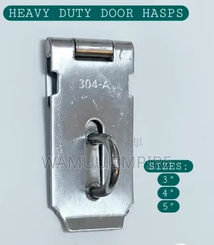 Heavy-Duty Stainless Steel Door and Padlock Hasp Latch