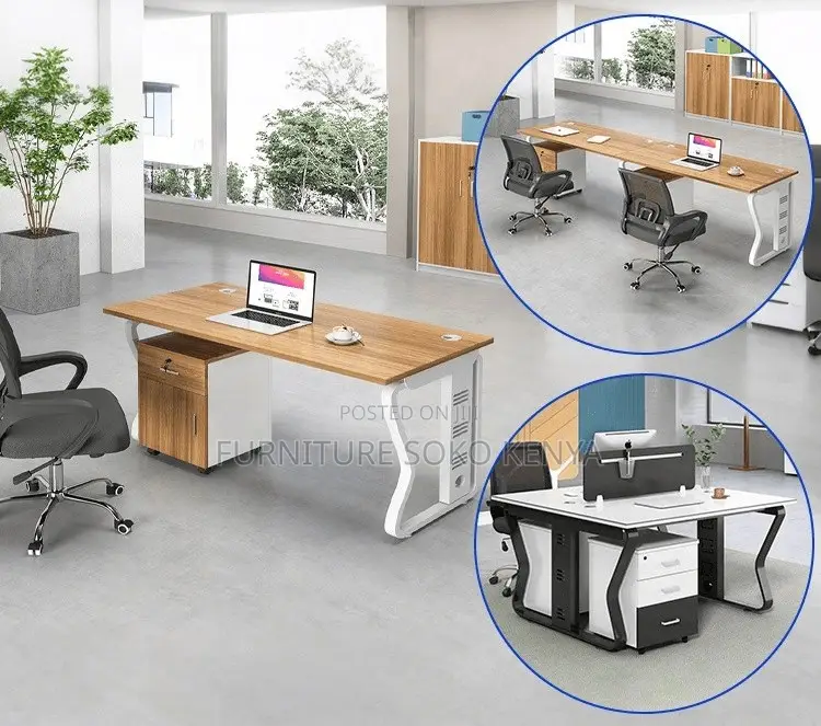 Office Desk : 2-Way Shared Office Workstation