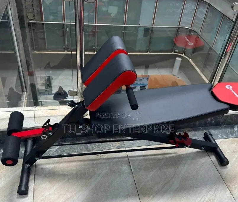 Adjustable Decline Sit-Up Bench With Leg Support