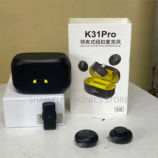 K31PRO Wireless Recording Microphone With Mute Function