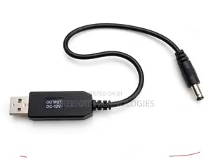 DC Booster Cable 5V to 12V 1M USB to DC 12V Step Up Cable 1 Metre