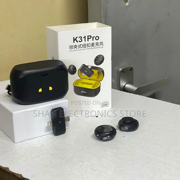 K31PRO Rechargeable Lapel Microphone With Noise Reduction