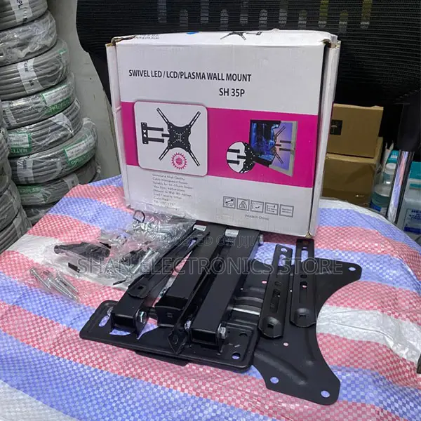 SH 35P 14–55 Inch Black TV Mount With 80–460mm Extension Range
