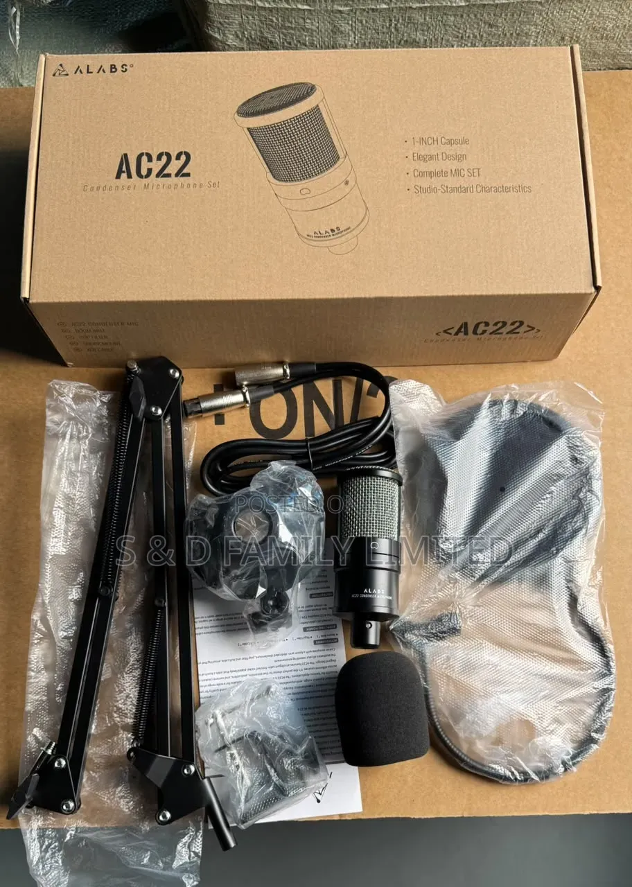 ALABS AC22 XLR Condenser Microphone Set