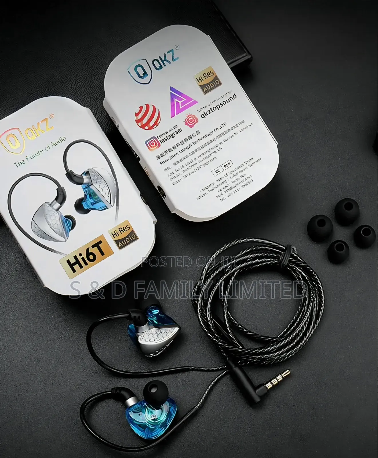 QKZ Hi6T Wired in-Ear Monitor (IEM) Earphones