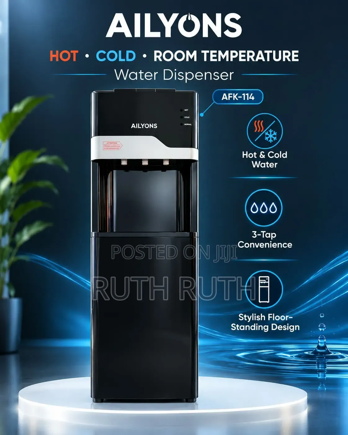 Ailyons Hot ,Normal and Cold Water Dispenser